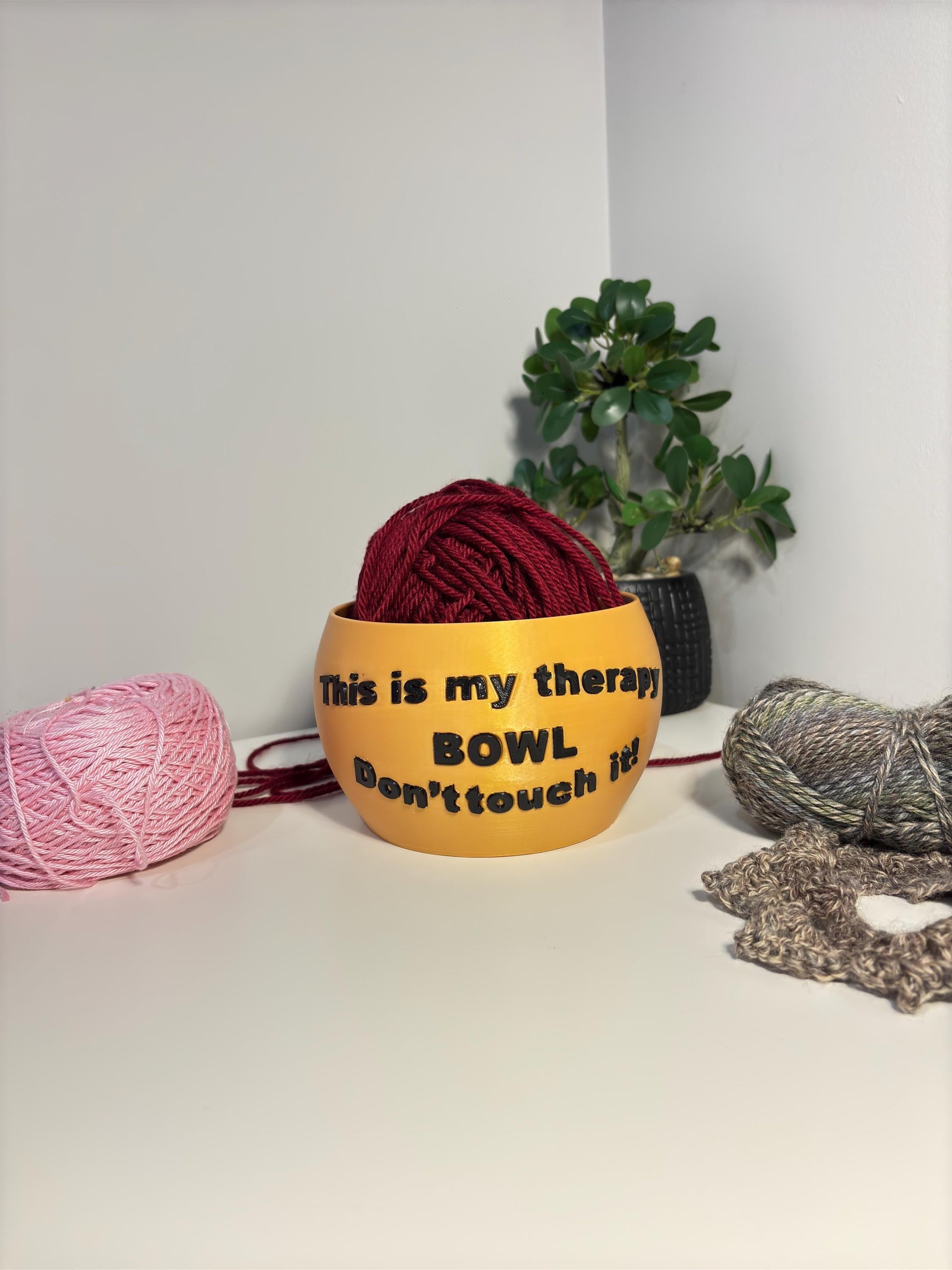 Yarn Ball Yarn Bowl, Knit Bowl,Gift For Her, Yarn Holder, Yarn Bowl, Yarn Storage, 3D Printed