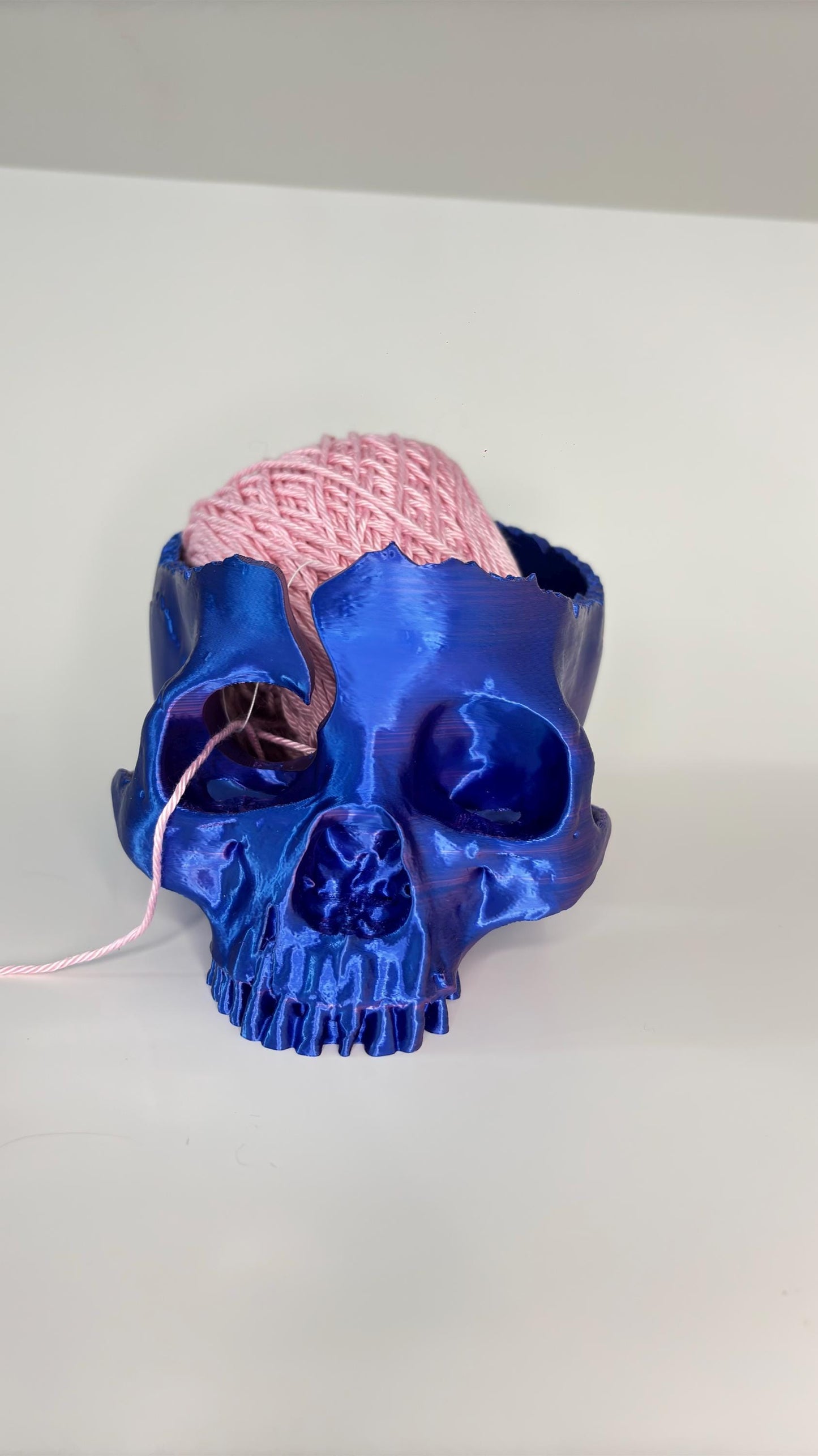 Skull Yarn Bowl or Candy Bowl | 3D Printed | Yarn - Knitting, Crochet Accessories