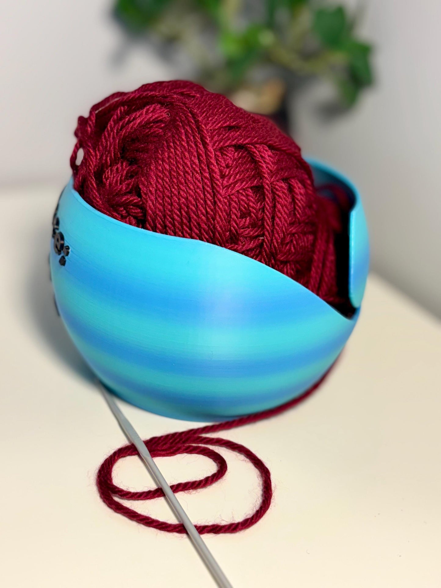 Yarn Ball Yarn Bowl, Knit Bowl,Gift For Her, Yarn Holder, Yarn Bowl, Yarn Storage, 3D Printed