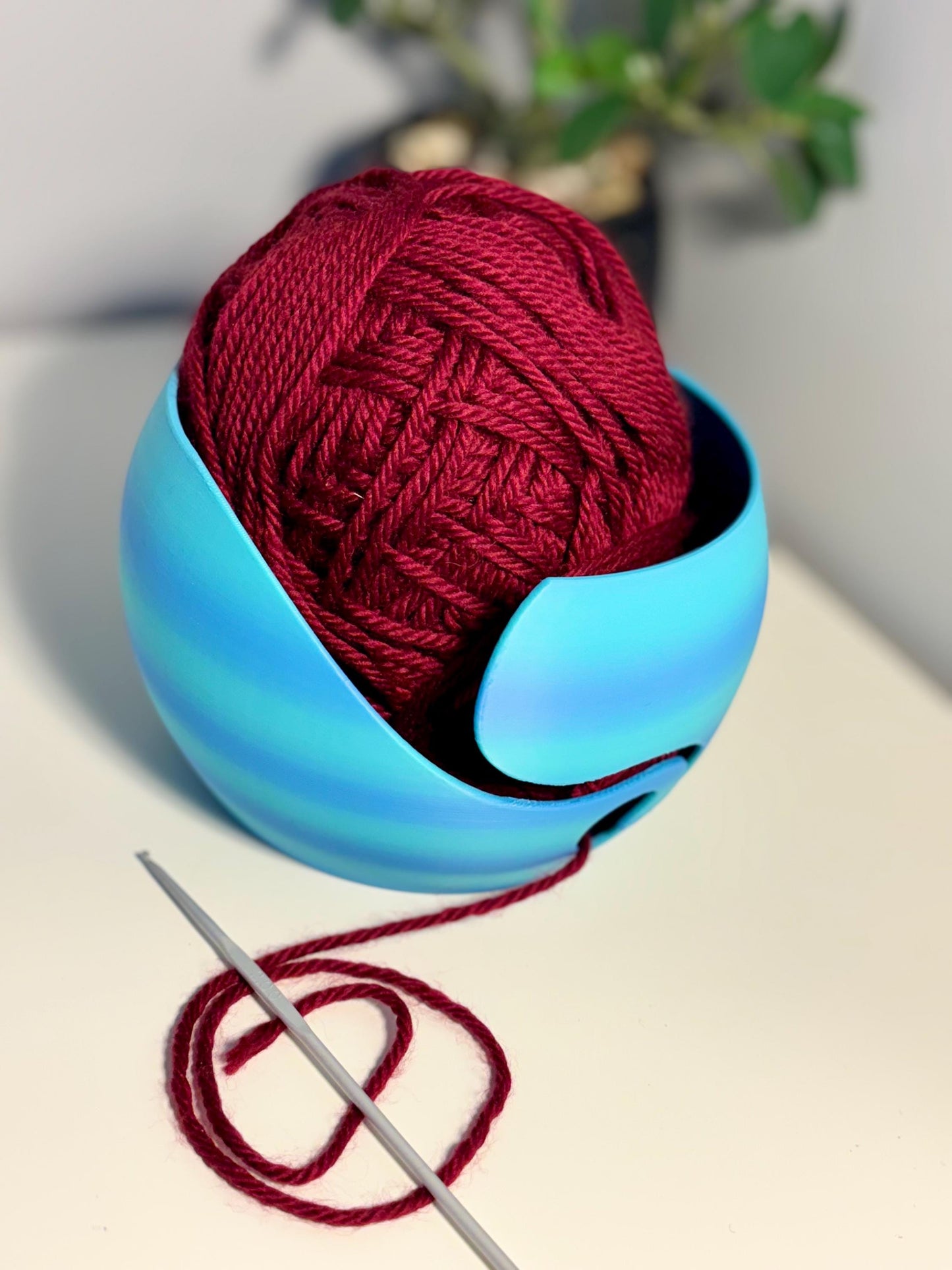 Yarn Ball Yarn Bowl, Knit Bowl,Gift For Her, Yarn Holder, Yarn Bowl, Yarn Storage, 3D Printed