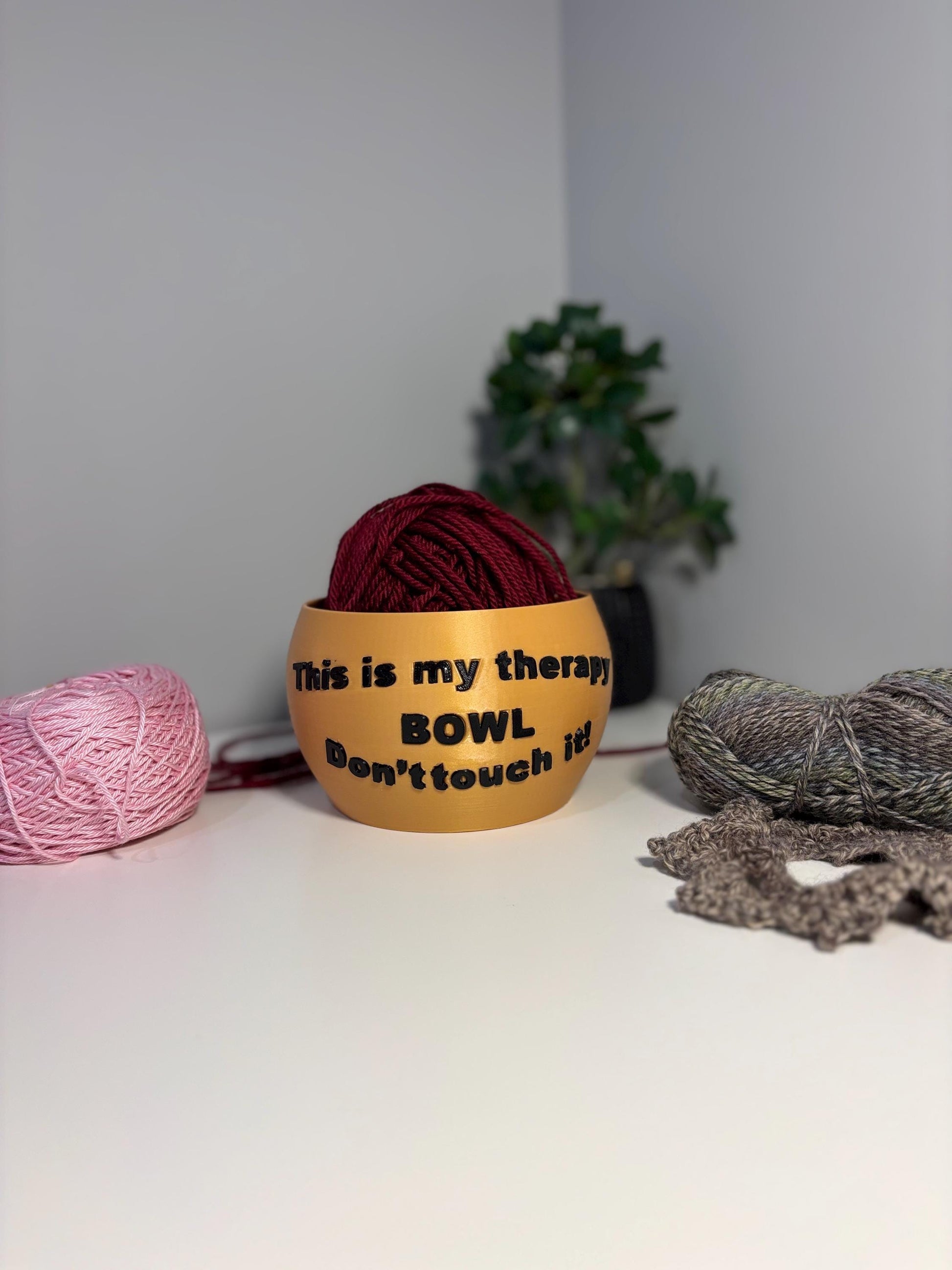 Yarn Ball Yarn Bowl, Knit Bowl,Gift For Her, Yarn Holder, Yarn Bowl, Yarn Storage, 3D Printed