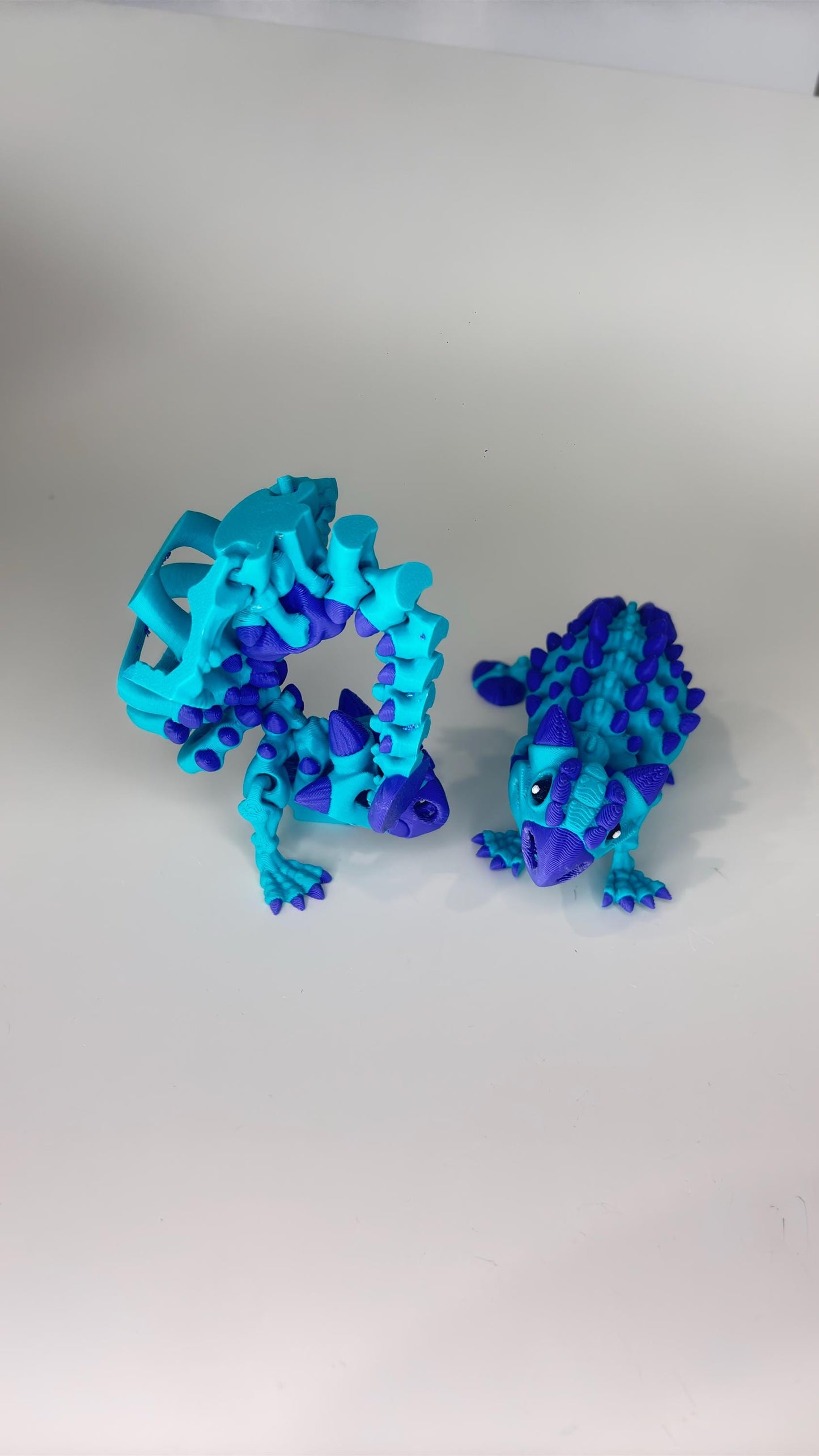 Articulating Ankylosaurus Fidget Toy - 3D Printed Flexi Dragons Flexible ADHD, Autism, Relief Anxiety For Kids Adults