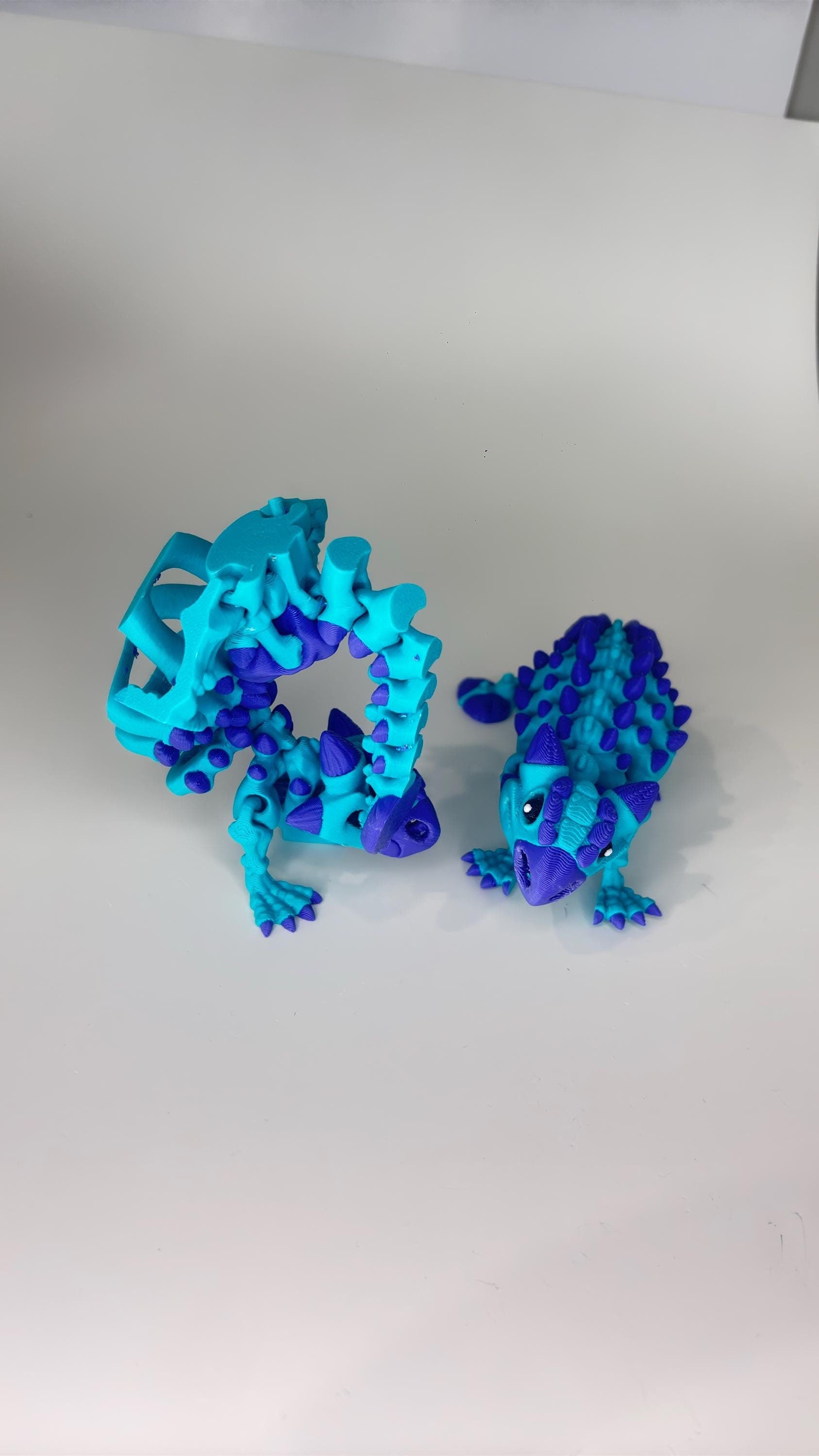 Articulating Ankylosaurus Fidget Toy - 3D Printed Flexi Dragons Flexible ADHD, Autism, Relief Anxiety For Kids Adults