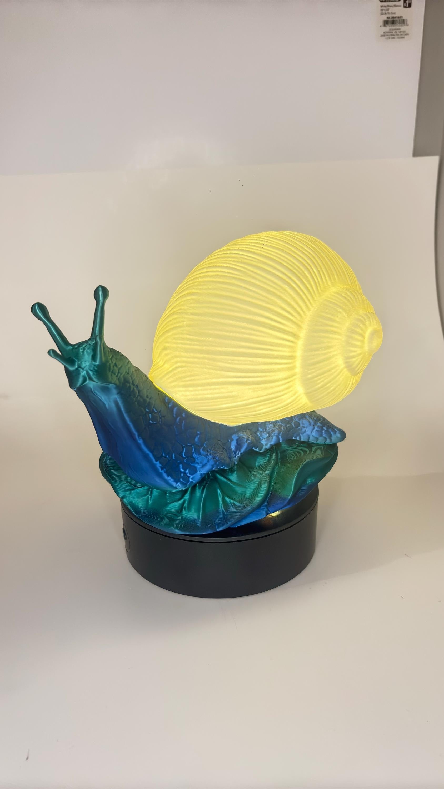 Glowing Snail Table Lamp - USB LED Lamp, with Switch - Warm White for Kids and Adults