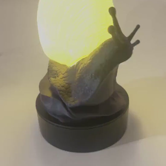 Glowing Snail Table Lamp - USB LED Lamp, with Switch - Warm White for Kids and Adults